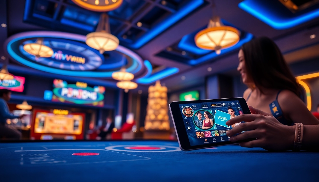 Experience the thrill of VVVWIN online gaming with engaging visuals of popular games.