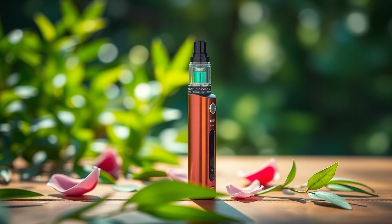 Discover where to buy dmt with an elegantly placed vape pen amid a serene natural backdrop.