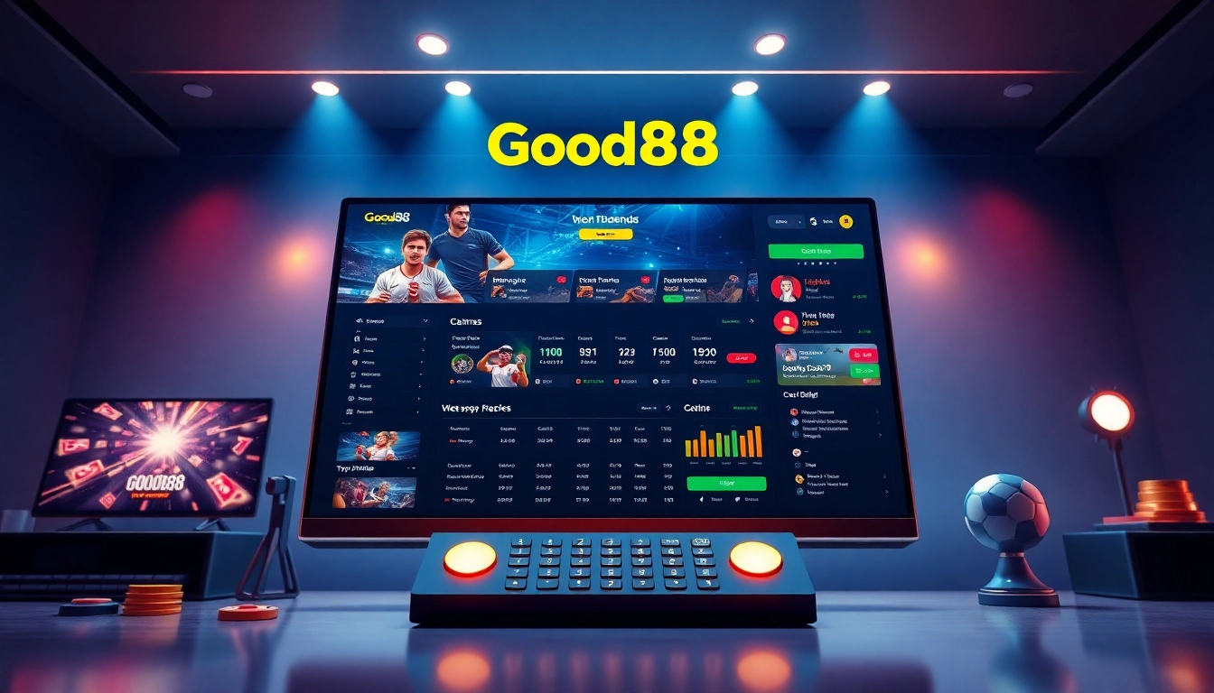 Discover the user-friendly interface of good88.hu.net, showcasing dynamic betting options and casino games in an inviting design.